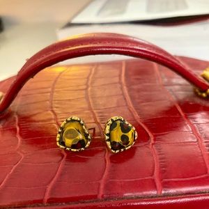 Betsey Johnson Heart Earrings